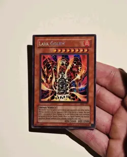 Yugioh Lava Golem Pharaonic Guardian PGD-107 Secret Rare NM - Image 3