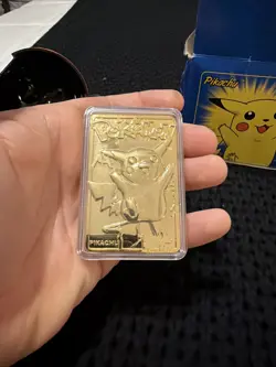 1999 Burger King Pokemon Pikachu Trading Card 23K Gold-Plated - Image 3