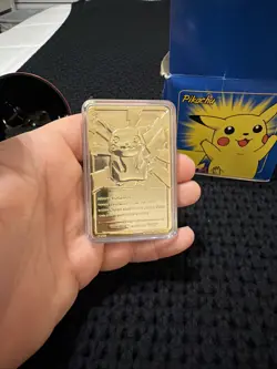 1999 Burger King Pokemon Pikachu Trading Card 23K Gold-Plated - Image 4
