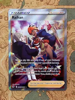 Pokemon Card TCG - Raihan GG65 Full Art Trainer Ultra Rare Crown Zenith NM - Image 1