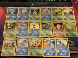 Pokemon Vintage Card Lot Of Commons/Uncommons Have Wear - Image 1