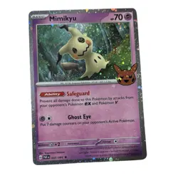 Mimikyu 037/091 Trick or Trade Cosmos Halloween Promo Holo Pokemon Card NM+ 🔥 - Image 2