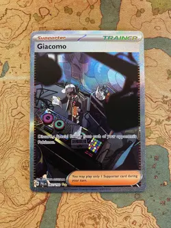 Pokemon Card TCG - Giacomo 267 Special Illustration Rare Paldea Evolved NM - Image 1