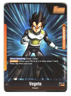 Vegeta FB02-105 L☆ Alt Art Fusion World Dragon Ball Super Card - Image 2