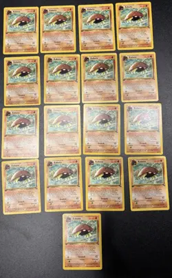 17 Kabuto 50/62 Fossil Regular 1st Edition Pokemon Card Lot TCG READ DESC - Image 1