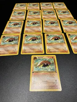17 Kabuto 50/62 Fossil Regular 1st Edition Pokemon Card Lot TCG READ DESC - Image 2