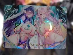 Elf Paradise Anime Waifu Sexy Goddess Doujin Lewd Card - Image 1