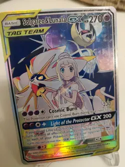 *Display Card*Highest Quality, Solgaleo & Lunala Gx, Textured Holo"Display-Card" - Image 1