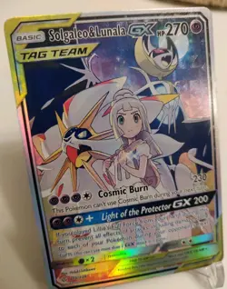 *Display Card*Highest Quality, Solgaleo & Lunala Gx, Textured Holo"Display-Card" - Image 4