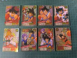 DRAGON BALL SUPER BATTLE CARDDASS PREMIUM SET VOL 4 PART 16 PRISMS 8 CARDS SET - Image 1