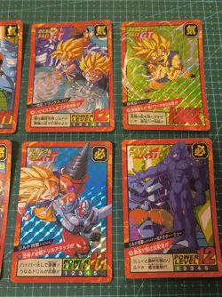 DRAGON BALL SUPER BATTLE CARDDASS PREMIUM SET VOL 5 PART 18 PRISMS 8 CARDS SET - Image 3