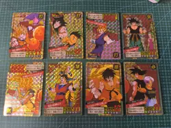 DRAGON BALL SUPER BATTLE CARDDASS PREMIUM SET VOL 4 PART 15 PRISMS 8 CARDS SET - Image 1