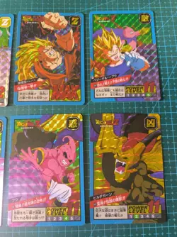 DRAGON BALL SUPER BATTLE CARDDASS PREMIUM SET VOL 4 PART 14 PRISMS 8 CARDS SET - Image 3