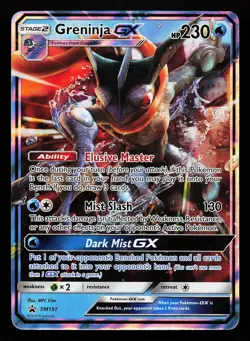 Greninja GX SM197 Holo Black Star Promo Pokemon Card - Image 1
