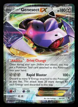 Genesect EX 64/124 Ultra Rare XY Fates Collide Pokemon Card - Image 1