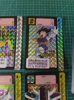 DRAGON BALL Z CARDDASS Reedition PART 7 Full Set 6 PRISM + 36 REGULAR CARDS - Image 5