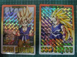 DRAGON BALL Z CARDDASS Reedition PART 28 Set 6 PRISM + 36 REGULAR CARDS - Image 2