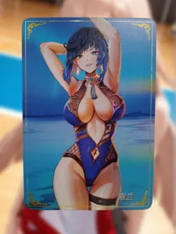 Yelan Genshin Impact Anime Waifu Sexy Goddess Doujin Lewd Card - Image 1
