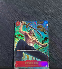 One Piece TCG Card Game Chinese Zoro Exclusive 1st Anniversary Alt OP01-025 SR - Image 1