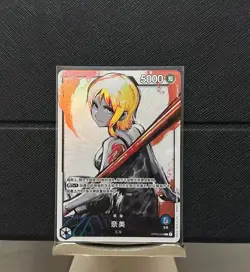 One Piece TCG Card Game Chinese Nami Mighty Enemies Alt Art NM OP03-040 L - Image 1