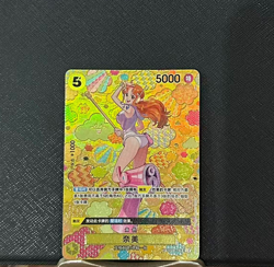 One Piece TCG Card Game Chinese Nami Alt Art The New Emperor NM OP08-106 SP - Image 1