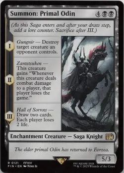 Summon: Primal Odin R FINAL FANTASY 121 - LP MTG - Image 1