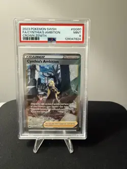 Pokemon Trainer 2023 Cynthia's Ambition GG60/GG70 Crown Zenith PSA 9 Mint - Image 1