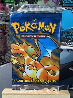 Pokemon TCG Base Set Booster Pack Charizard Art Work 1999 Vintage Sealed WOTC - Image 1
