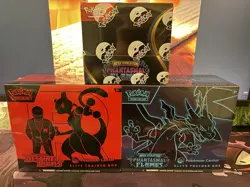 Destined Rivals Pokemon Center ETB, Phantasmal Flames PC ETB + Booster Box - Image 1