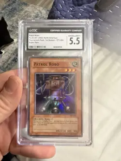 Yu-Gi-Oh! Patrol Robo [TP1-E004] Super Rare 2002 CGC 5.5 - Image 1