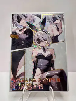 Yorha 2B Nier Automata Bunny Suit Goddess Story Anime Waifu ACG Card - Image 1