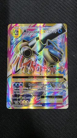 Pokemon TCG Mega M Blastoise EX Evolutions Full Art Ultra Rare Holo Card 102/108 - Image 1