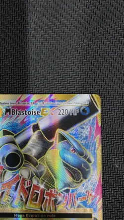 Pokemon TCG Mega M Blastoise EX Evolutions Full Art Ultra Rare Holo Card 102/108 - Image 3
