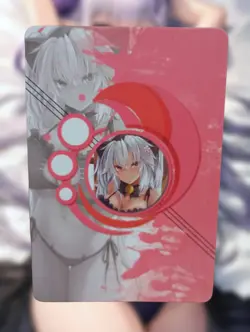 Musashi KanColle Anime Waifu Sexy Hentai Goddess Bikini Doujin Card - Image 2