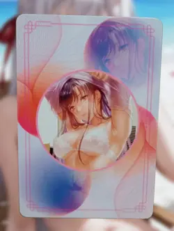 Anime Waifu Sexy Goddess Doujin Bikini Lingerie Art Holo Foil Card - Image 2