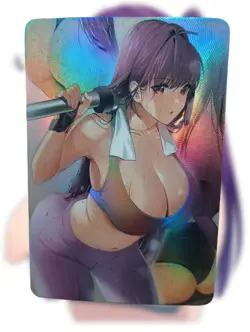 Fitness Girl Anime Waifu Sexy Goddess Doujin Card - Image 1