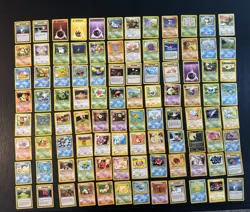 96 Card Vintage Pokemon Card Lot Base Set Jungle Fossil Neo Discovery Revelation - Image 1
