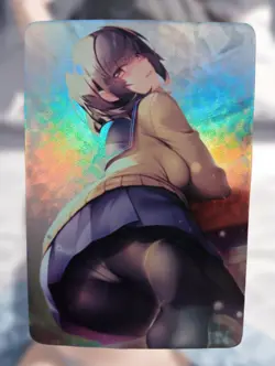 School Gal Anime Waifu Goddess Sexy Bikini Doujin Card - Image 1
