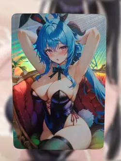 Ganyu Genshin Impact Anime Waifu Sexy Goddess Doujin Card - Image 1
