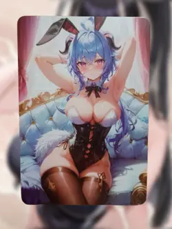 Ganyu Genshin Impact Anime Waifu Sexy Goddess Doujin Card - Image 2