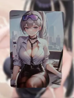 Silver Wolf Honkai: Star Rail Anime Waifu Sexy Goddess Doujin Card - Image 2
