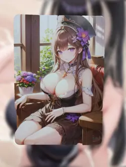 Herta Honkai: Star Rail Anime Waifu Sexy Goddess Doujin Card - Image 2