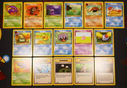 LP/MP (1st edition) COMPLETE Pokemon FOSSL Set 16-Card COMMON ed Kabuto 50/62 - Image 1