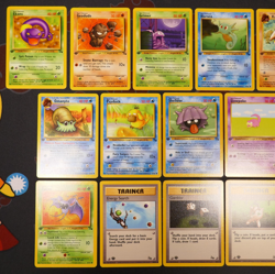 LP/MP (1st edition) COMPLETE Pokemon FOSSL Set 16-Card COMMON ed Kabuto 50/62 - Image 2
