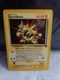 Pokemon Card Electabuzz Black Star Promo 2 WB Movie Promo - LP - Image 1