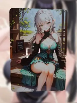 Qingque Honkai: Star Rail Anime Waifu Sexy Goddess Doujin Card - Image 2