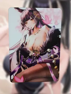 Musashi Azur Lane Anime Waifu Sexy Goddess Doujin Card - Image 2