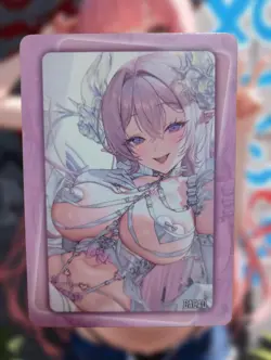 Seductive Elf Anime Waifu Sexy Goddess Doujin Card - Image 2