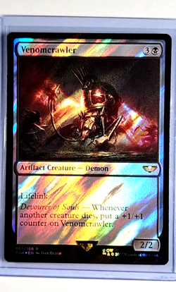 2022 MTG Magic the Gathering Warhammer 40000 Surge Foil #68 Venomcrawler Rare - Image 1
