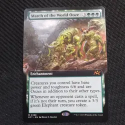 March of the World Ooze Extended Art Mythic Aetherdrift MTG - Image 1